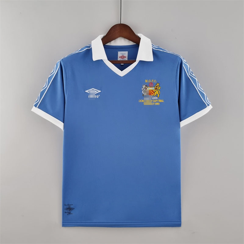 Camiseta Manchester City Home Retro 1981/82